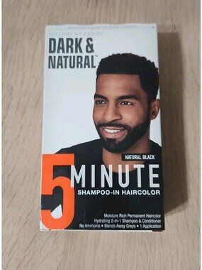 SoftSheen Carson Dark & Natural Hair Color for Men Permanent - Natural  Black